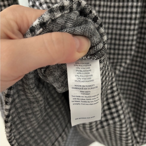 Faherty Legend Sweater Button Down Shirt in Black White Gingham Size XS - Picture 9 of 9